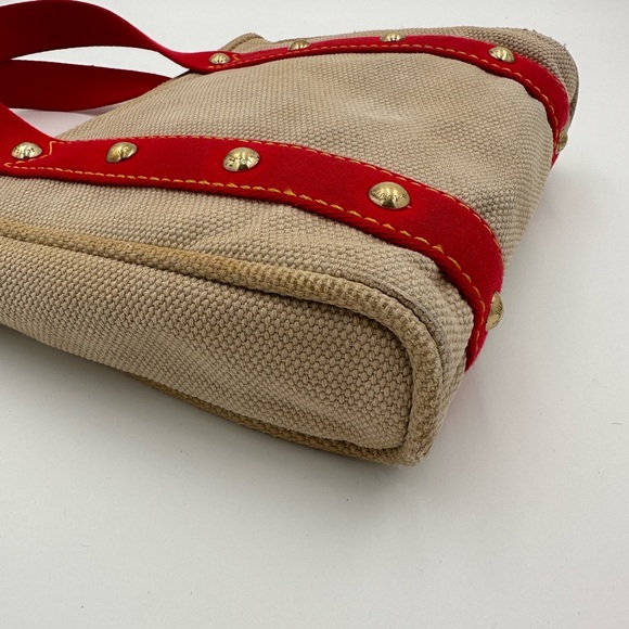 LOUIS VUITTON LV Tote Bag Antigua Cabas PM Beige Canvas - Picture 14 of 15